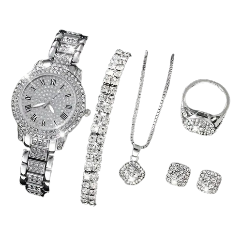 Icy Queen Set - Conjunto de 5 joyas brillantes