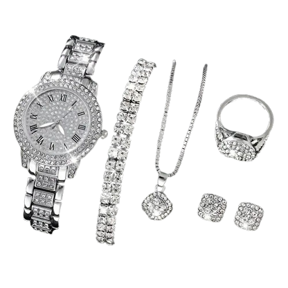 Icy Queen Set - Conjunto de 5 joyas brillantes
