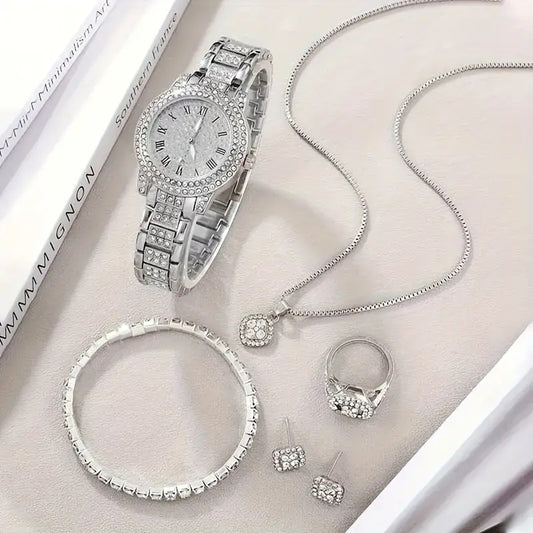 Icy Queen Set - Conjunto de 5 joyas brillantes