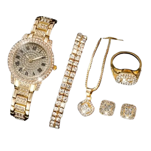 Icy Queen Set - Conjunto de 5 joyas brillantes