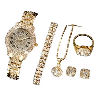 Icy Queen Set - Conjunto de 5 joyas brillantes
